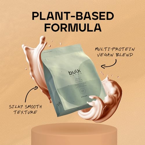 Bulk Vegan Protein Powder, Caramel Latte Flavour, 500 g, New & Improved Formula, 14 Servings Bulk