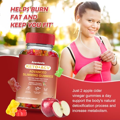 Arevtovis Apple Cider Vinegar Gummies - Boost Energy, Detox & Support Gut Health ACV Arevtovis