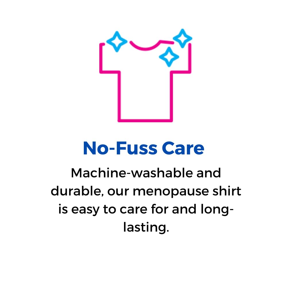 tempagenix - Women's Temperature Regulating Menopause T-Shirt, Short Sleeve, Absorbs, Stores tempagenix