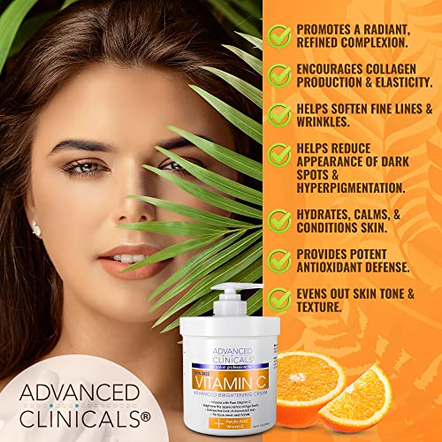 Advanced Clinicals Vitamin C Cream. Advanced Brightening Cream. Anti-aging cream Advanced Clinicals