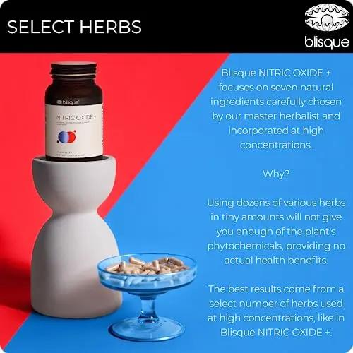 Blisque – Natural Nitric Oxide Booster Supplement for Blood Flow Support and Circulation Blisque