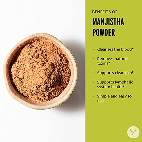 Banyan Botanicals Manjistha Powder, Spice Jar - USDA Organic - Rubia cordifolia - Cleanses Banyan Botanicals