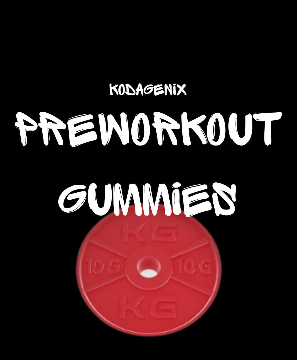 Kodagenix Pre Workout Gummies for Men and Women with Caffeine, L-Citrulline and Beta