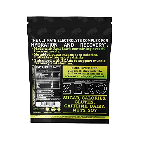 Enhanced Electrolyte Powder Stick Packs (Lemon Lime - 20 Packets) Sugar Free
