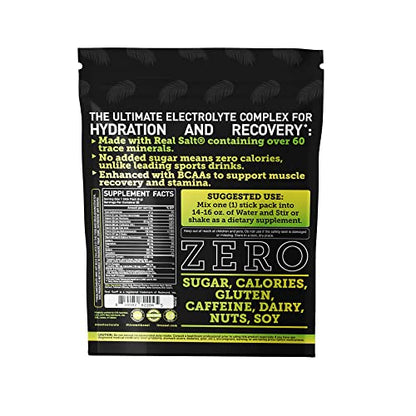Enhanced Electrolyte Powder Stick Packs (Lemon Lime - 20 Packets) Sugar Free