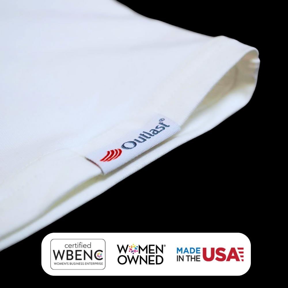 tempagenix - Women's Temperature Regulating Menopause T-Shirt, Short Sleeve, Absorbs, Stores tempagenix