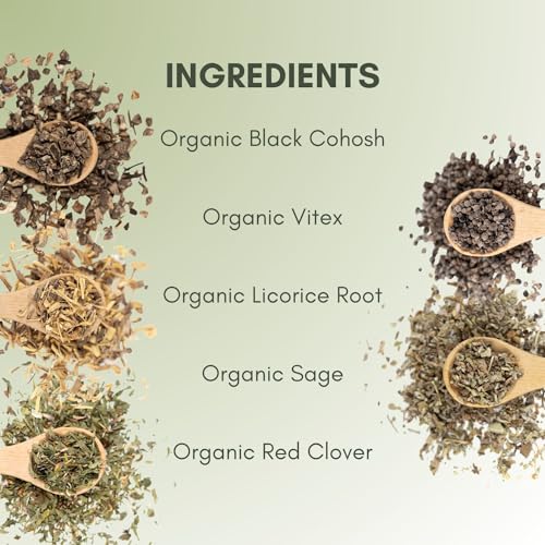 Organic Menopause Relief Loose Leaf Tea - 2oz Bag (Approx. 30 Servings) | Full Leaf Tea Co. Full Leaf Tea Co.