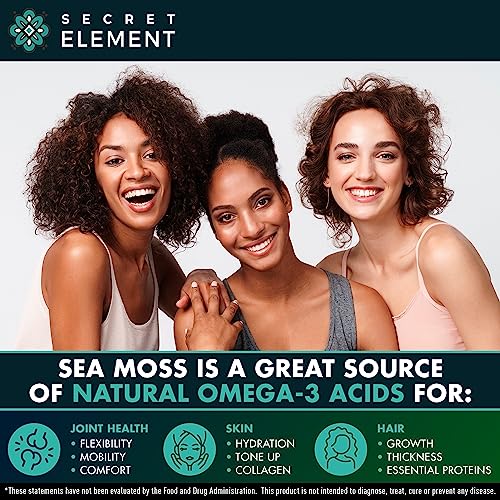 Sea Moss Capsules - Irish Sea Moss Advanced with Burdock Root, Bladderwrack Secret Element