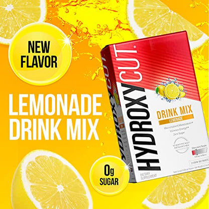 Hydroxycut Drink Mix Weight Loss Supplements, Lemonade, 21 Count (Pack of 1)