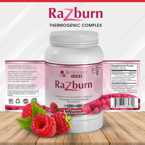 BioSource Labs Razburn – Premium Thermogenic Complex Pills with Natural Ingredients BioSource Labs