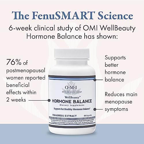 OMI WELLBEAUTY Hormone Balance for Women, Menopause Supplement, Hot Flash, Stress and Sleep Support OMI WELLBEAUTY