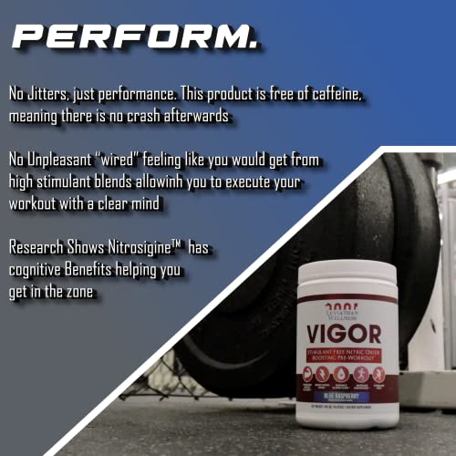 Leviathan Wellness Vigor - Stimulant Free, Nitric Oxide Boosting Pre-Workout Powder