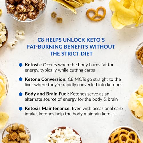 BioTrust Keto Elevate – Pure C8 MCT Oil Powder – Ketogenic Diet Supplement BioTrust
