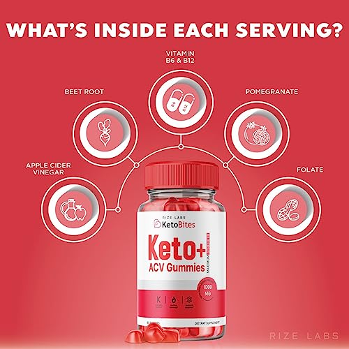 rize labs (2 Pack) Keto Bites - Keto Bites Gummies Advanced Weight Loss - Keto Bites ACV rize labs