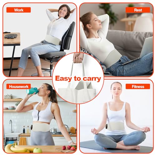 Red Light Therapy Belt Vibrating for Muscle Recovery and Pain Relief DYUF