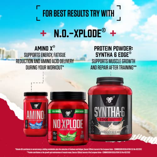 BSN Nutrition N.O.-Xplode Pre Workout Powder Food Supplement, Energy and Focus BSN