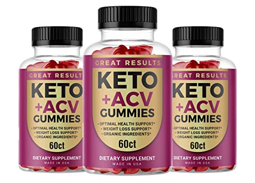Lomilan Great Results Keto Gummies, Great Results Keto ACV Gummies, 180 Count 
