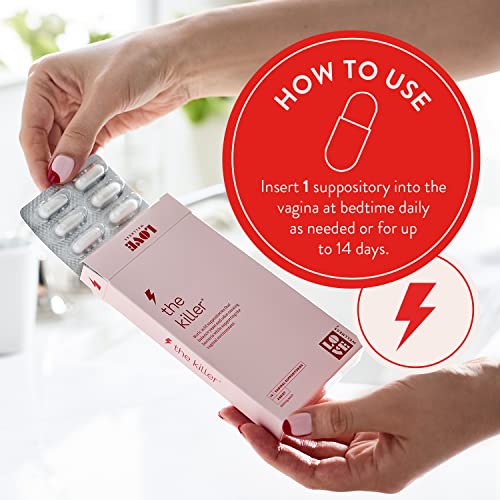 Love Wellness Boric Acid Suppositories for Women, The Killer | Vaginal Love Wellness