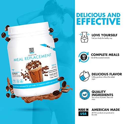 Yes You Can! Complete Meal Replacement - 15 Servings, 20g of Protein, 0g Added Sugars