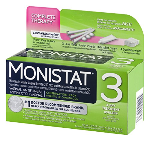 Monistat 3 Day Triple Action Combo Pack, Odorless, White Monistat