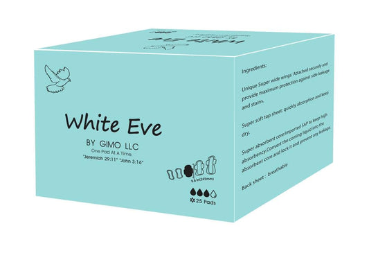 WHITE EVE Sanitary Pad Ultra Thin Sanitary Pads for Women with Fast Absorption and Leak Guard