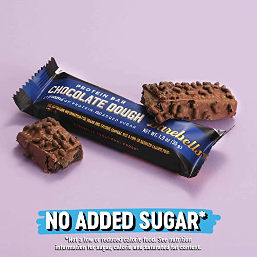 Barebells Protein Bars Chocolate Dough with 1g of Total Sugars - 12 Count, 1.9oz Bars BAREBELLS