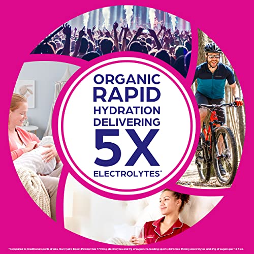 Orgain Organic Hydration Packets, Electrolytes Powder - Berry Hydro Boost