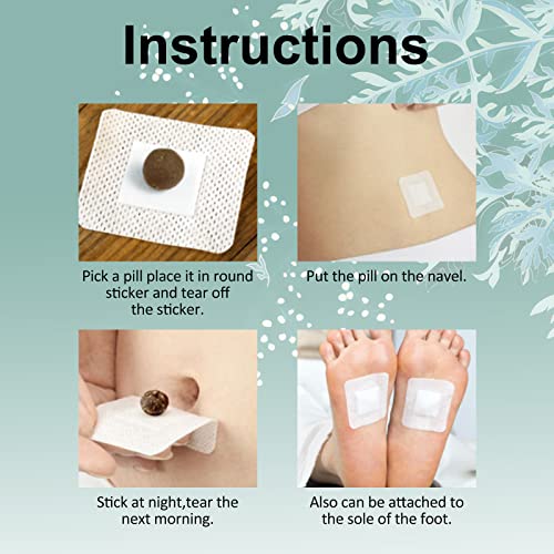 Mugwort Stickers, 40PCs Mugwort Navel Stickers - Parches para Bajar de Peso Rapido ALIVO