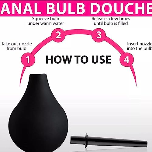 Bodundirect Medical Materials Anal Douche Enema Bulb Vaginal Douche Enemas Cleaner for Women’s Bodundirect