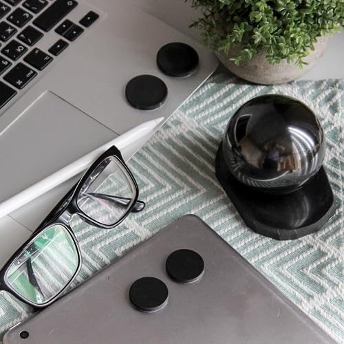 KarelianMasters Shungite Stone Stickers - Natural Stone Adhesive Plates for Phones (Set of 3 Plates) KARELIANMASTERS