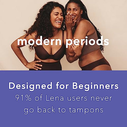 Lena Menstrual Cup | 12hr Reusable Period Silicone Soft Cup | Tampon and Pad Alternative
