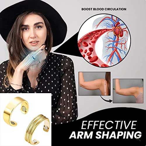 CSIYANJRY99 2-4PCS Lymphatic Drainage Ring for Women Men,Lymph Detox Ring Therapy