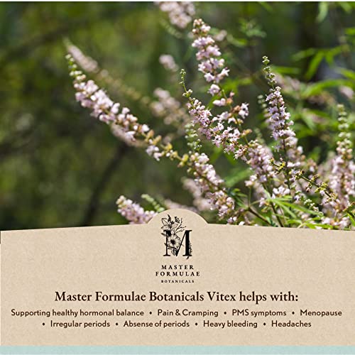 Master Formulae Vitex Chasteberry Herbal Tincture | Extra Strength, Higher Bioavailability Than Pills M MASTER FORMULAE BOTANICALS