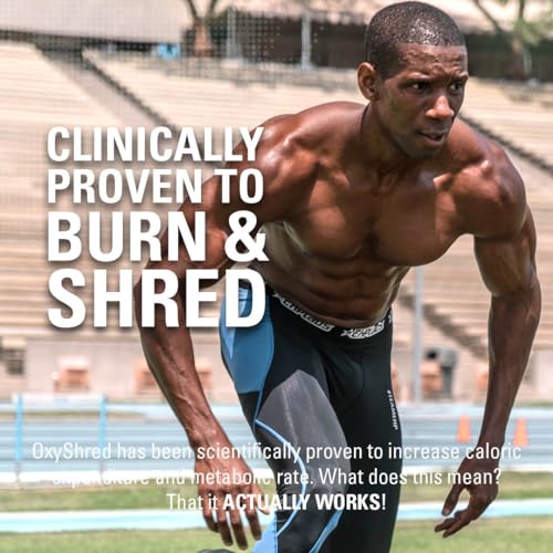 EHP Labs OxyShred Thermogenic Pre Workout Powder & Shredding Supplement - Clinically