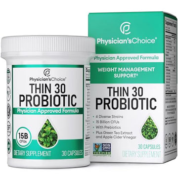 Physician's CHOICE Probiotics for Weight Management & Bloating- 6 Probiotic Strains