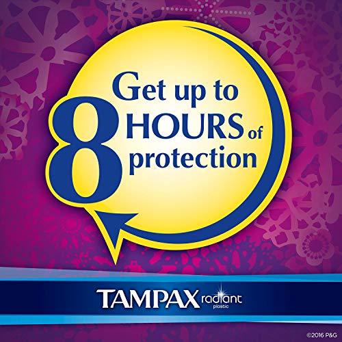 Tampax 29936 Radiant Tampons Regular Super, 84 Count (Pack of 1) Tampax