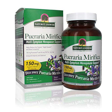 Nature's Answer Pueraria Mirifica 150mg Support Blend 60-Capsules | Multi-Symptom Menopause Support 