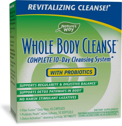 Nature's Way Whole Body Cleanse Complete, 10 Day Detox Cleansing System Kit with Probiotics