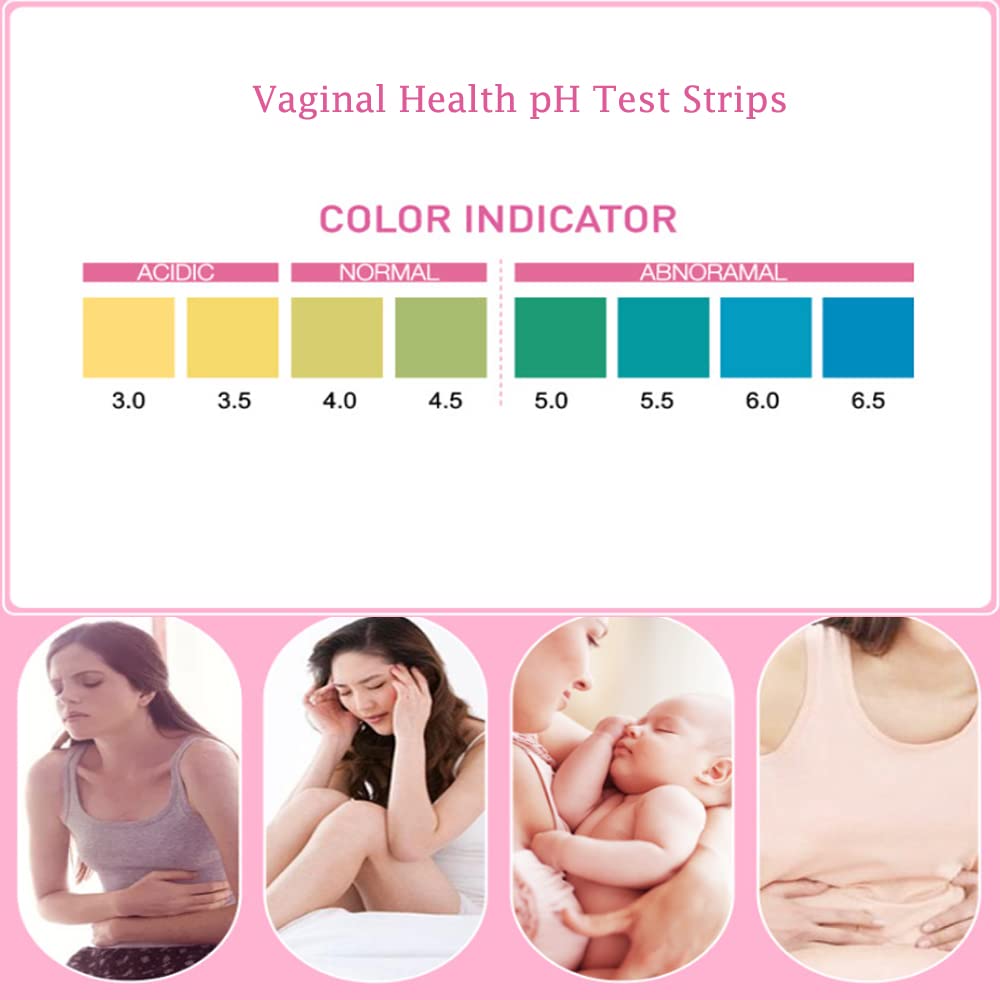 Colilove Vaginal Health PH Test Strips (50cnt) Feminine Vaginal PH Balance Test Strips Monitor Colilove