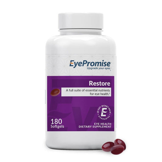 EyePromise Restore Supplement - 180 Softgel Capsules Containing Lutein