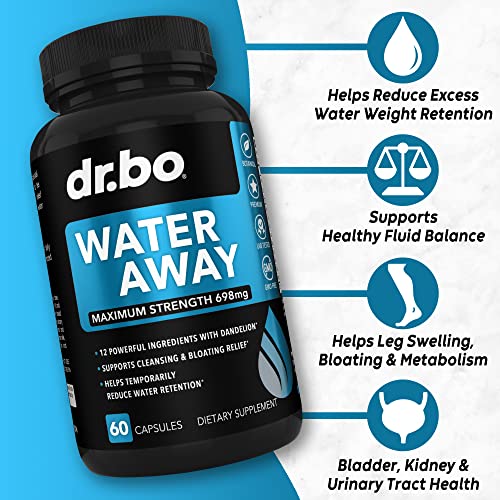 Water Pills Diuretics for Water Retention - Natural Water Away Pills Herbal Diuretic Supplements DR. BO