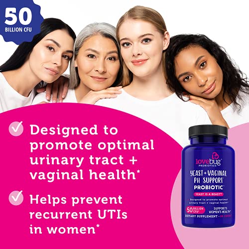Lovebug Yeast + Vaginal pH Support | Clinically Studied Ingredients for Yeast & UTIs