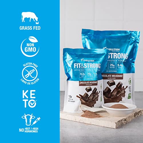 Evolution Advance Nutrition Fit & Strong - Pure Whey Protein Powder with BCAA, 100% Grass-Fed
