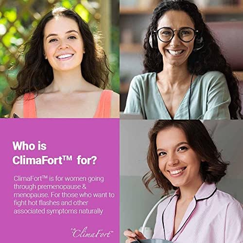 ClimaFort 60 Day Supply - Menopause Supplement for Women, premenopause Hormone Balance Climafort