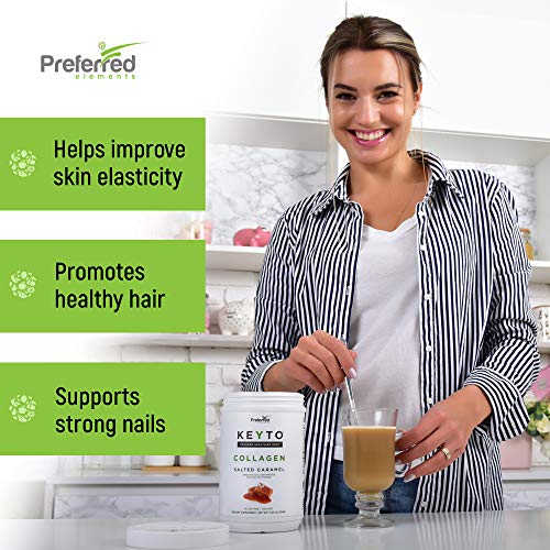 Keto Collagen Protein Powder with MCT Oil – Keto and Paleo Friendly Pure Grass Fed