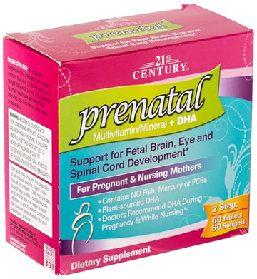 PreNatal Multivitamin + DHA 60 Tablets and 60 Softgels Kit