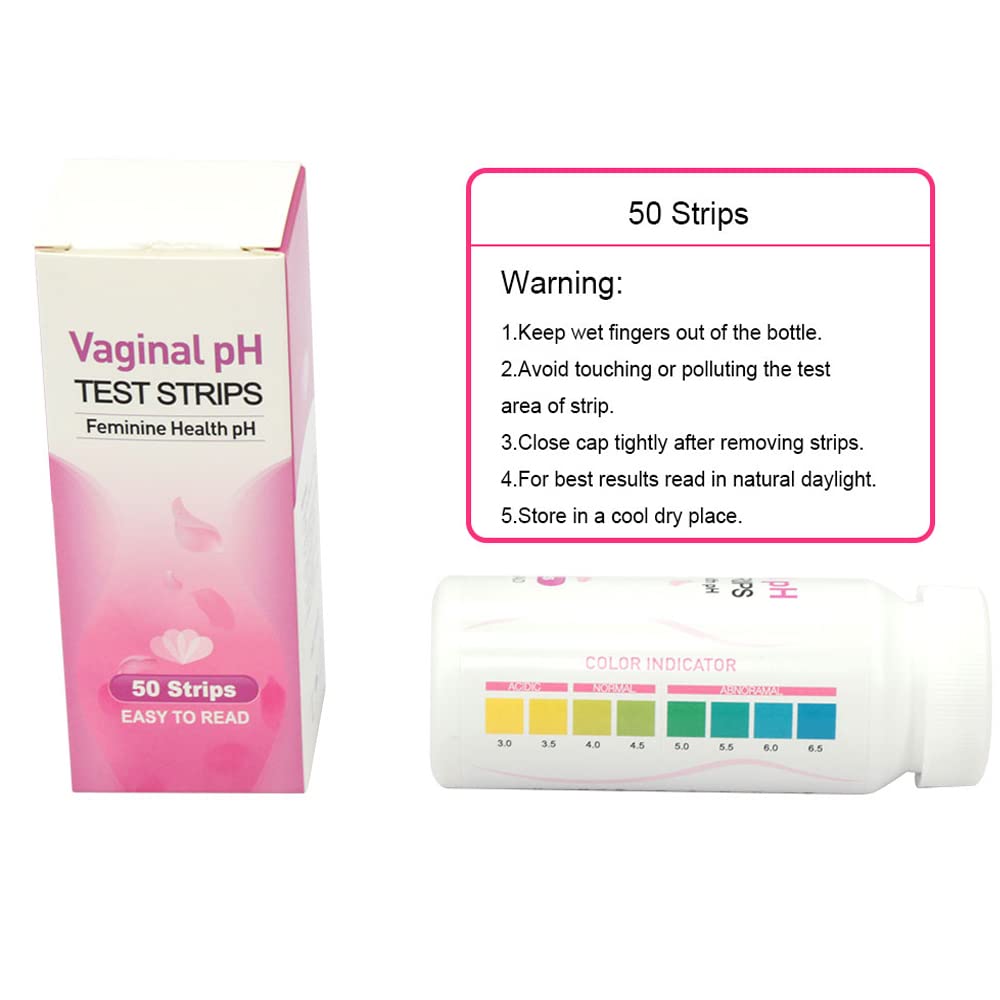 Colilove Vaginal Health PH Test Strips (50cnt) Feminine Vaginal PH Balance Test Strips Monitor Colilove