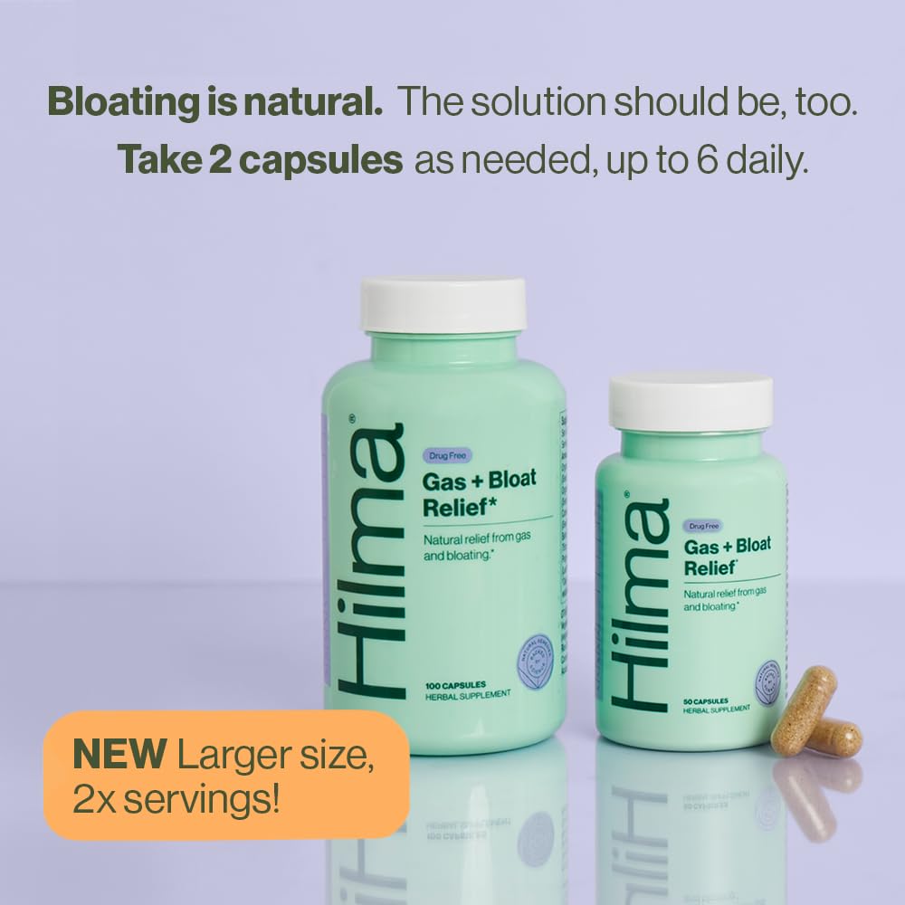 Hilma Natural Gas & Bloating Relief - with Lemon Balm, Fennel & Peppermint Leaf