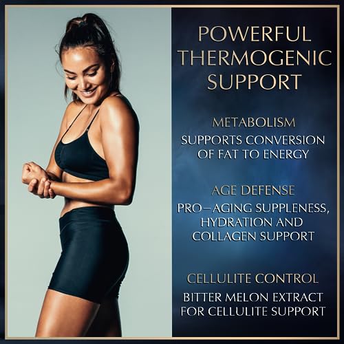 Thermogenic Hydrolyzed Collagen Burn - Hyaluronic Acid, Vitamin C, Multi Collagen Complex