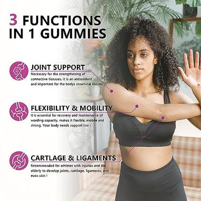 UPNEUTRI Glucosamine Chondroitin Gummies Sugar Free, Extra Strength 1500mg Glucosam